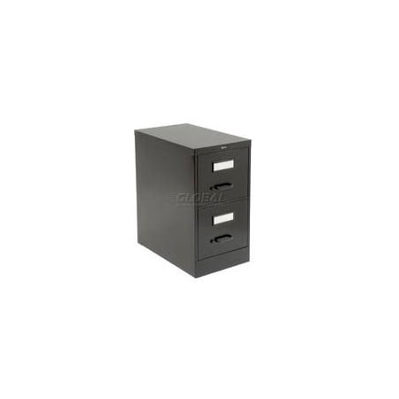Gec Global Vertical File Legal Size 2 Drawer 25"D, Black 25-251BLK